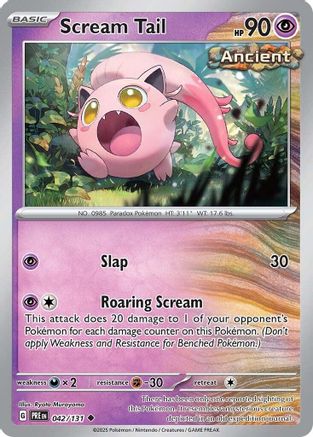 Scream Tail (042/131) [Scarlet & Violet: Prismatic Evolutions] | Silver Goblin