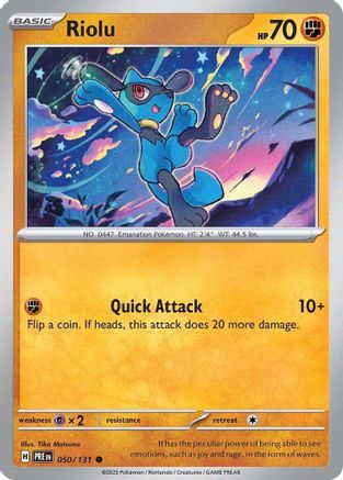 Riolu (050/131) [Scarlet & Violet: Prismatic Evolutions] | Silver Goblin