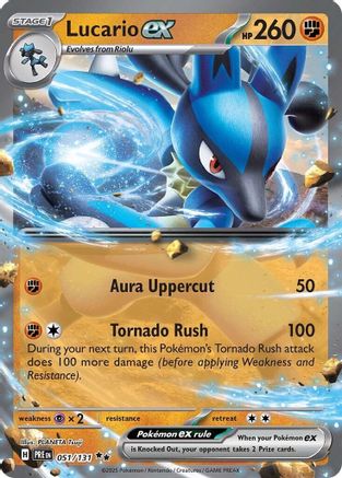 Lucario ex (051/131) [Scarlet & Violet: Prismatic Evolutions] | Silver Goblin