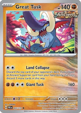Great Tusk (55) - SV Prismatic Evolutions