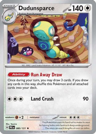 Dudunsparce (80) Holofoil - Prismatic Evolutions
