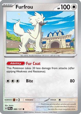 Furfrou (088/131) [Scarlet & Violet: Prismatic Evolutions] | Silver Goblin