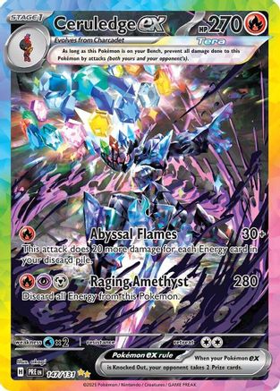 Ceruledge ex (147/131) [Scarlet & Violet: Prismatic Evolutions] | Silver Goblin