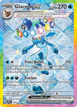 Glaceon ex (150) Holofoil - Prismatic Evolutions