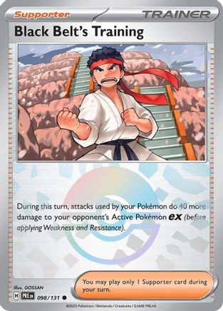 Black Belt's Training (098/131) (Poke Ball Pattern) [Scarlet & Violet: Prismatic Evolutions] | Silver Goblin