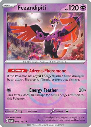 Fezandipiti (045/131) (Master Ball Pattern) [Scarlet & Violet: Prismatic Evolutions] | Silver Goblin