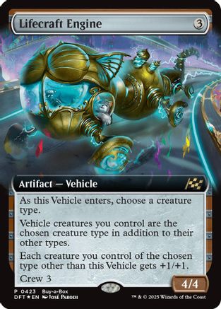 Lifecraft Engine (Extended Art Promo) (423) Foil - Aetherdrift
