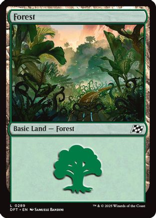 Forest (0289) Foil (289) - Aetherdrift | Silver Goblin