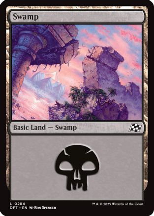 Swamp (0284) Foil (284) - Aetherdrift | Silver Goblin