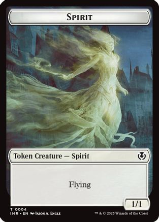 Spirit // Human (0002) Double-Sided Token (2 // 4) - Innistrad Remastered | Silver Goblin