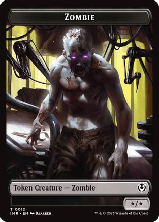 Zombie (0011) // Zombie (0012) Double-Sided Token (INR11 // 12)  - Innistrad Remastered | Silver Goblin