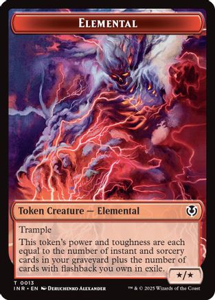 Elemental // Human (0014) Double-Sided Token (13 // 14) - Innistrad Remastered | Silver Goblin