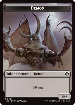 Demon // Human Cleric Double-Sided Token (INR6 // 19) Foil - Innistrad Remastered | Silver Goblin