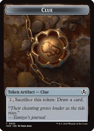 Clue // Eldrazi Horror Double-Sided Token (INR22 // 1) Foil - Innistrad Remastered | Silver Goblin