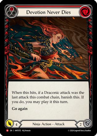 Devotion Never Dies (HNT072) Rainbow Foil - The Hunted