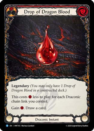 Drop of Dragon Blood (Red) (HNT155) - The Hunted Rainbow Foil | Silver Goblin