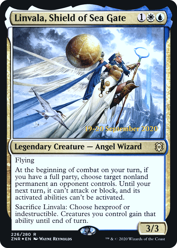 Linvala, Shield of Sea Gate [Zendikar Rising Prerelease Promos] | Silver Goblin