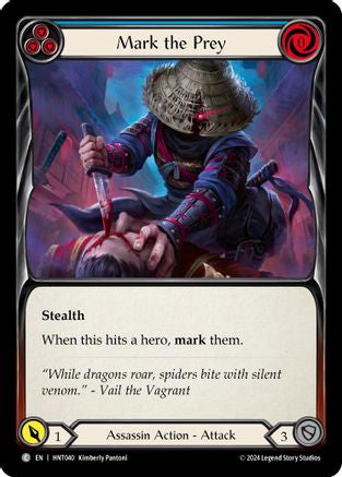 Mark the Prey (Blue) (HNT040) Rainbow Foil - The Hunted