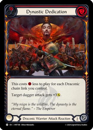 Dynastic Dedication (Red) (HNT108) - The Hunted Rainbow Foil | Silver Goblin