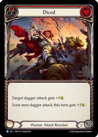 Diced (Red) (HNT119) - The Hunted Rainbow Foil | Silver Goblin