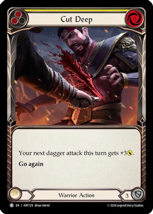 Cut Deep (Yellow) (HNT129) Rainbow Foil - The Hunted