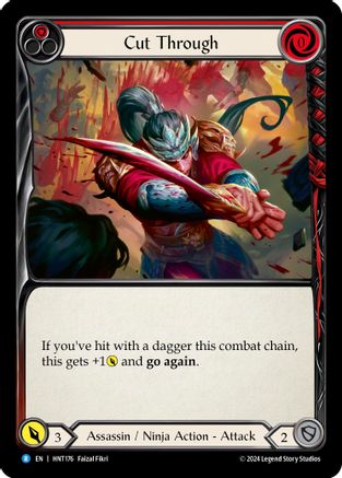 Cut Through (Red) (HNT176) - The Hunted Rainbow Foil | Silver Goblin