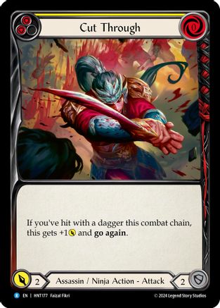 Cut Through (Yellow) (HNT177) Rainbow Foil - The Hunted