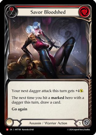 Savor Bloodshed (HNT198) Rainbow Foil - The Hunted