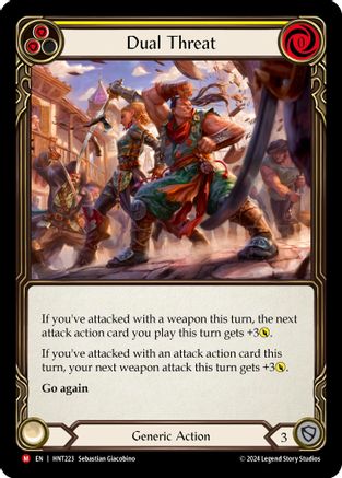 Dual Threat (HNT223) Rainbow Foil - The Hunted