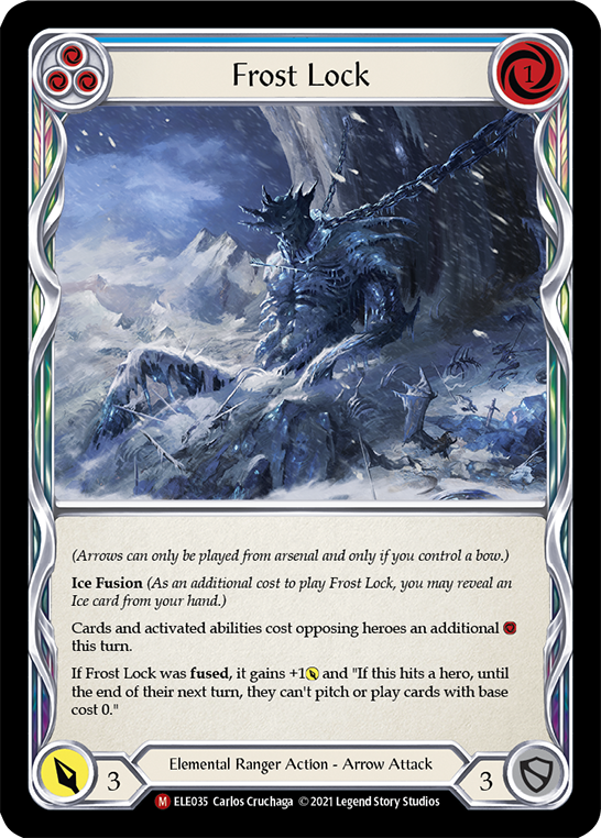 Frost Lock 1st Edition Rainbow Foil (ELE035) - Tales of Aria | Silver Goblin