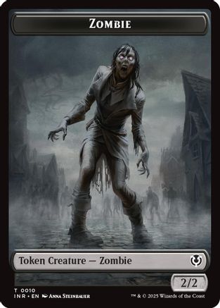 Zombie (0010) // Blood Double-Sided Token Foil (10 // 21) - Innistrad Remastered | Silver Goblin