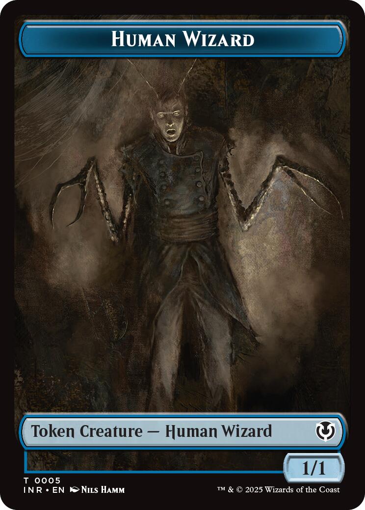 Human Wizard // Emblem - Jace, Unraveler of Secrets Double-Sided Token [Innistrad Remastered Tokens] | Silver Goblin