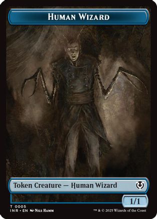 Human Wizard // Emblem - Jace, Unraveler of Secrets Double-Sided Token Foil (5 // 25) - Innistrad Remastered | Silver Goblin