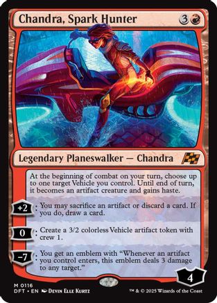 Chandra, Spark Hunter Foil (116) - Aetherdrift | Silver Goblin