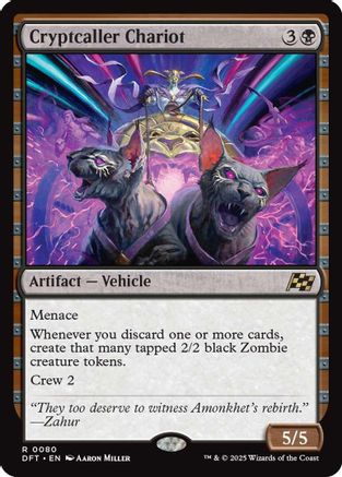 Cryptcaller Chariot Foil (080) - Aetherdrift | Silver Goblin