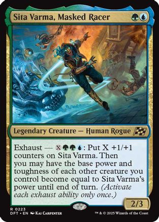 Sita Varma, Masked Racer (DFT-223) - Aetherdrift Foil | Silver Goblin