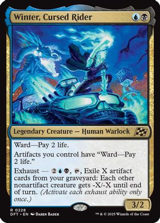 Winter, Cursed Rider Foil (228) - Aetherdrift | Silver Goblin