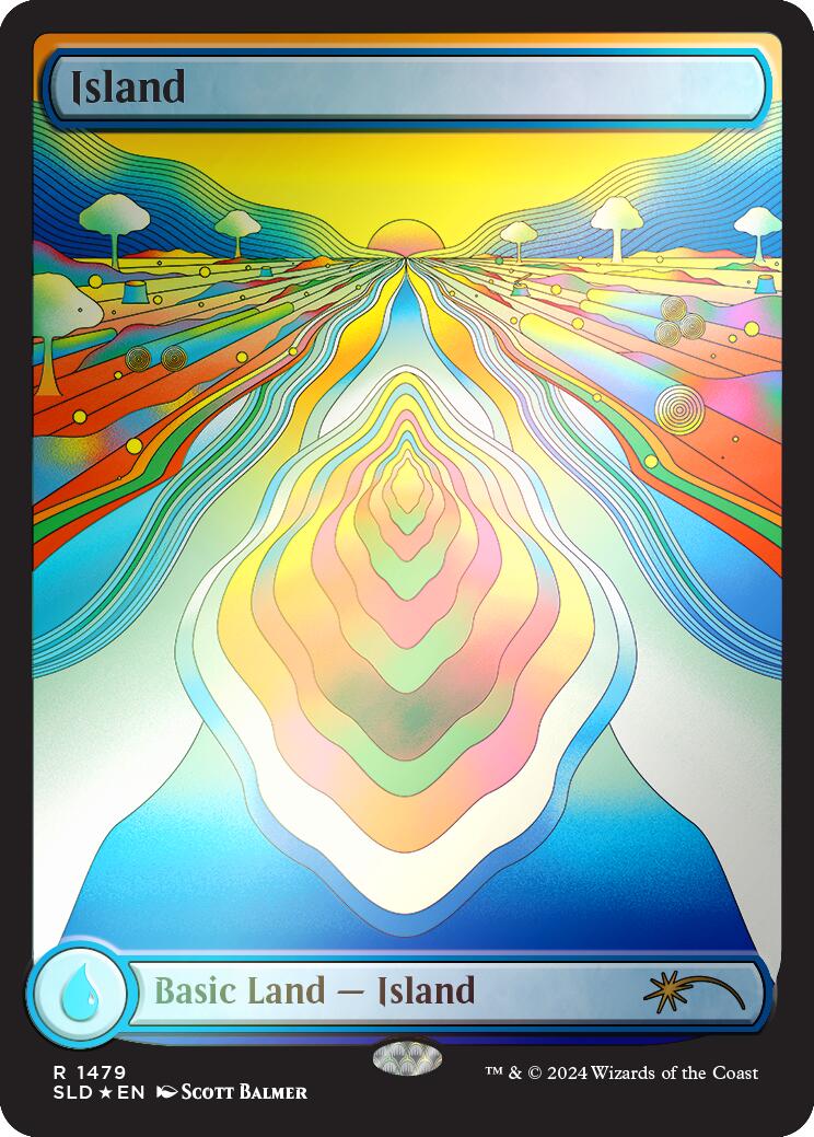 Island (1479) (Rainbow Foil) (1479) Foil - Secret Lair Drop Series