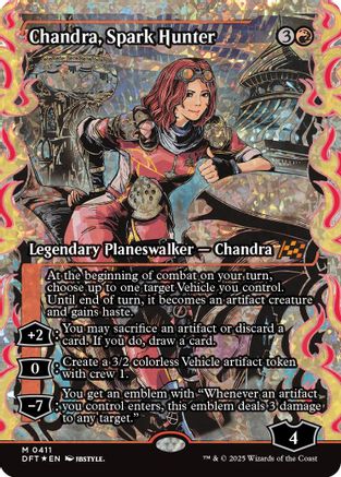 Chandra, Spark Hunter (Showcase) (Fracture Foil) Foil (411) - Aetherdrift | Silver Goblin