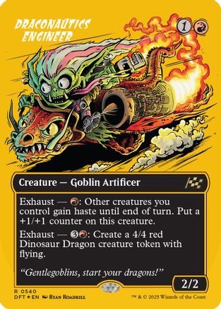 Draconautics Engineer (Borderless) (First-Place Foil) Foil (540) - Aetherdrift | Silver Goblin