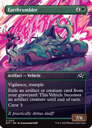 Earthrumbler (Borderless) Foil (315) - Aetherdrift | Silver Goblin