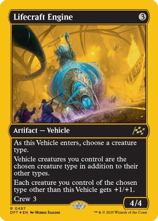 Lifecraft Engine (First-Place Foil) Foil (497) - Aetherdrift | Silver Goblin