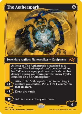 The Aetherspark (First-Place Foil) Foil (496) - Aetherdrift | Silver Goblin