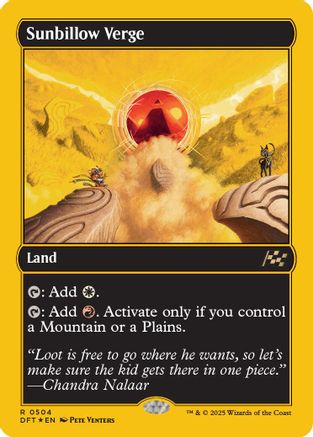 Sunbillow Verge (First-Place Foil) Foil (504) - Aetherdrift | Silver Goblin