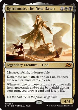 Ketramose, the New Dawn Foil (209) - Aetherdrift | Silver Goblin