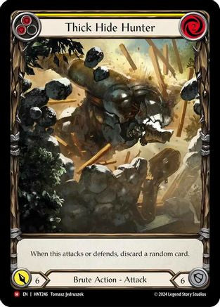 Thick Hide Hunter (Extended Art) (HNT246) Rainbow Foil - The Hunted