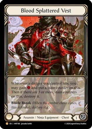 Blood Splattered Vest (Extended Art) (HNT168) - The Hunted Cold Foil | Silver Goblin