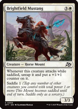 Brightfield Mustang Foil (005) - Aetherdrift | Silver Goblin