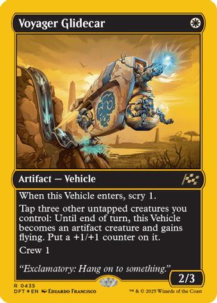 Voyager Glidecar (First-Place Foil) Foil (435) - Aetherdrift | Silver Goblin