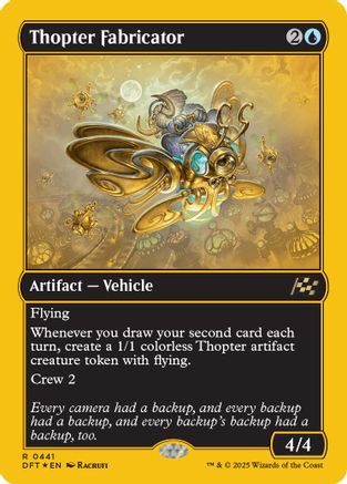 Thopter Fabricator (First-Place Foil) Foil (441) - Aetherdrift | Silver Goblin